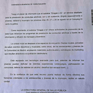 Autobús "Drogas o tú". Promoción de la salud y prevención de conductas adictivas