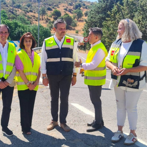 Visita del Consejero de Vivienda, Transportes e Infraestructuras y la DG de carreteras