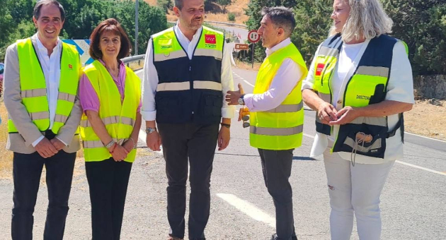 Visita del Consejero de Vivienda, Transportes e Infraestructuras y la DG de carreteras