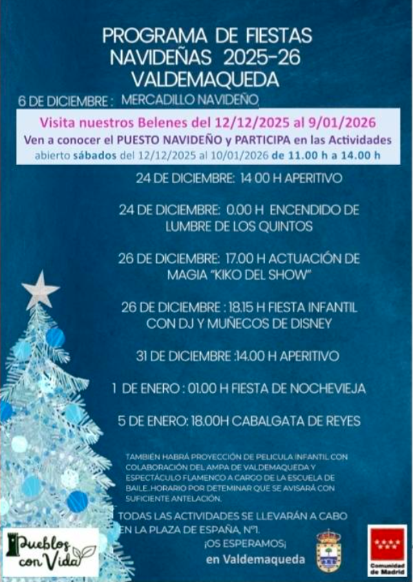 Programa Navidad 2025 Valdemaqueda