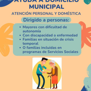 Servicio de ayuda a domicilio. Atención personal y doméstica