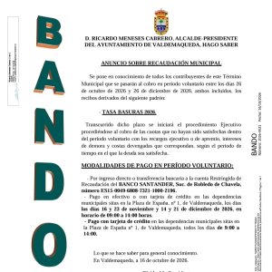 Bando tasa basuras