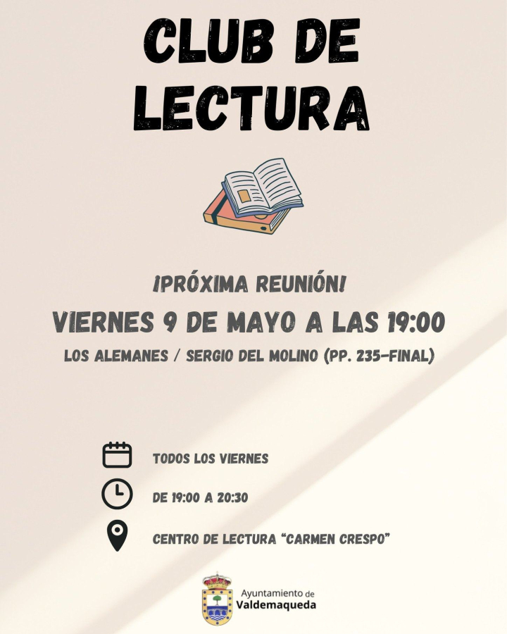 20250509 Club de lectura Valdemaqueda