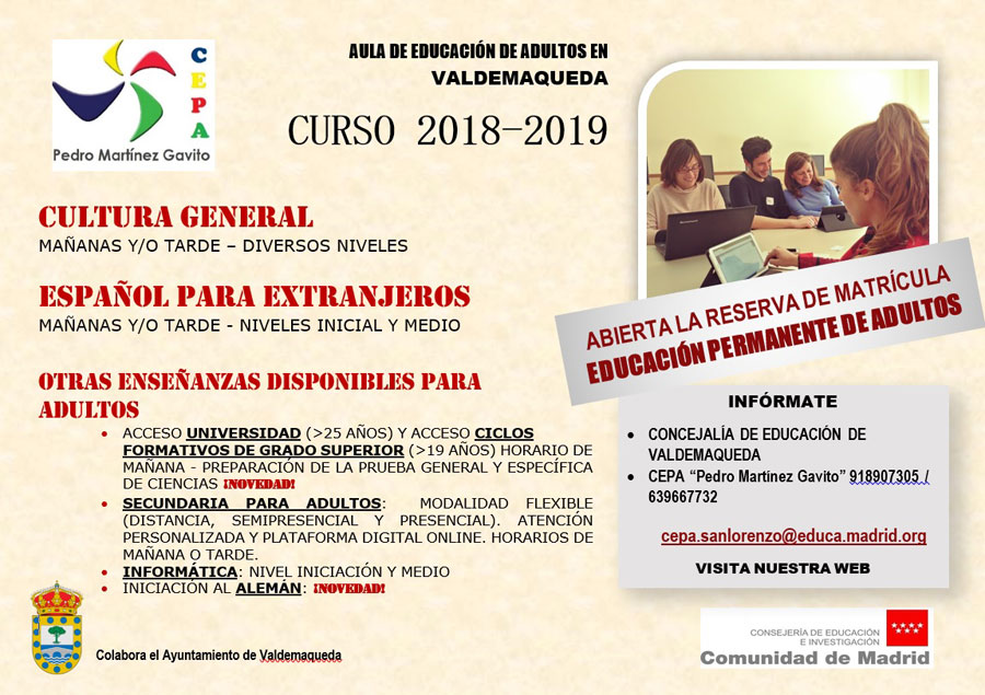 Aula educación adultos