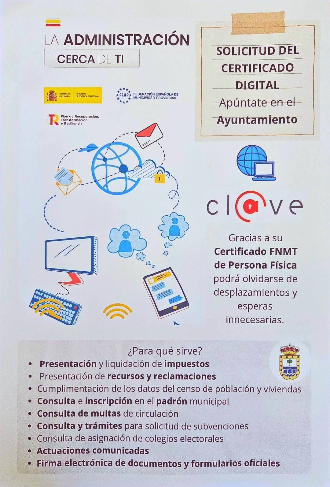 La administración cerca de ti