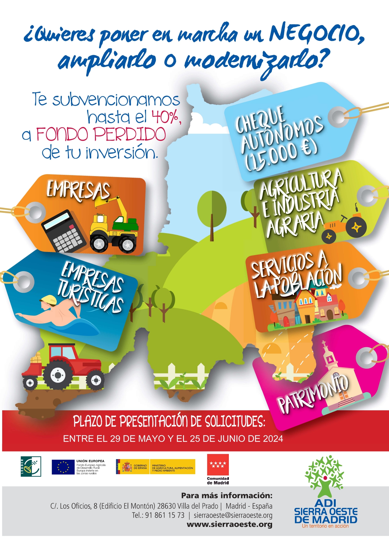 ADI SIERRA OESTE AYUDAS LEADER JUNIO 2024