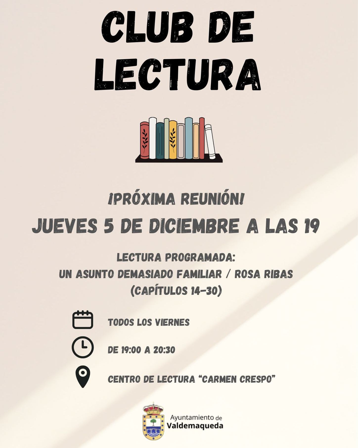 20241205 Club de lectura Valdemaqueda