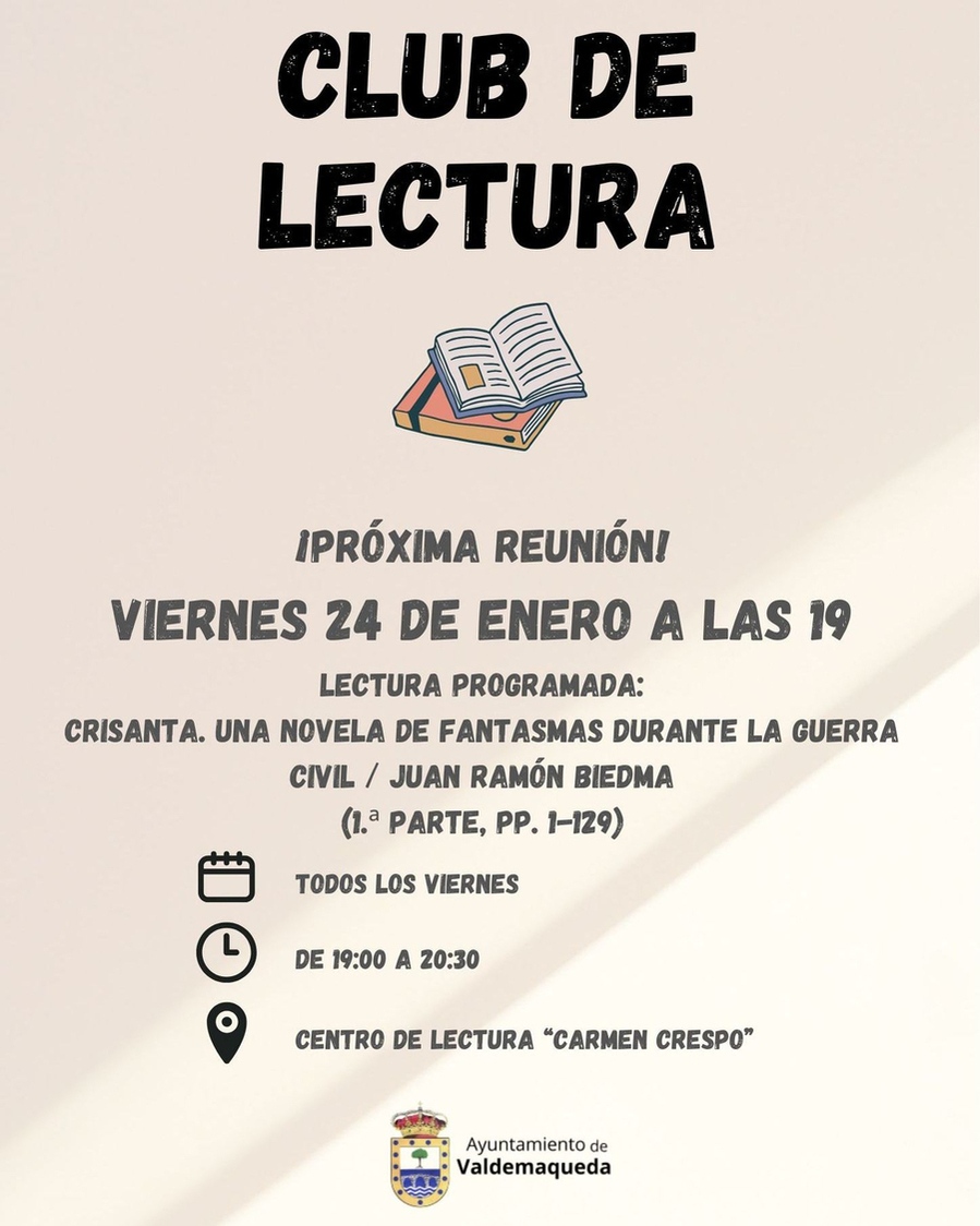 20250124 Club de lectura Valdemaqueda