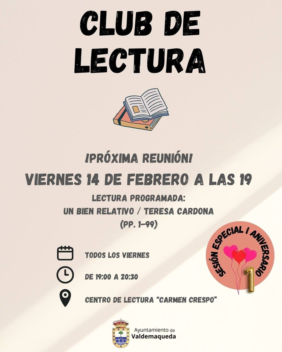 20250214 Club de lectura Valdemaqueda