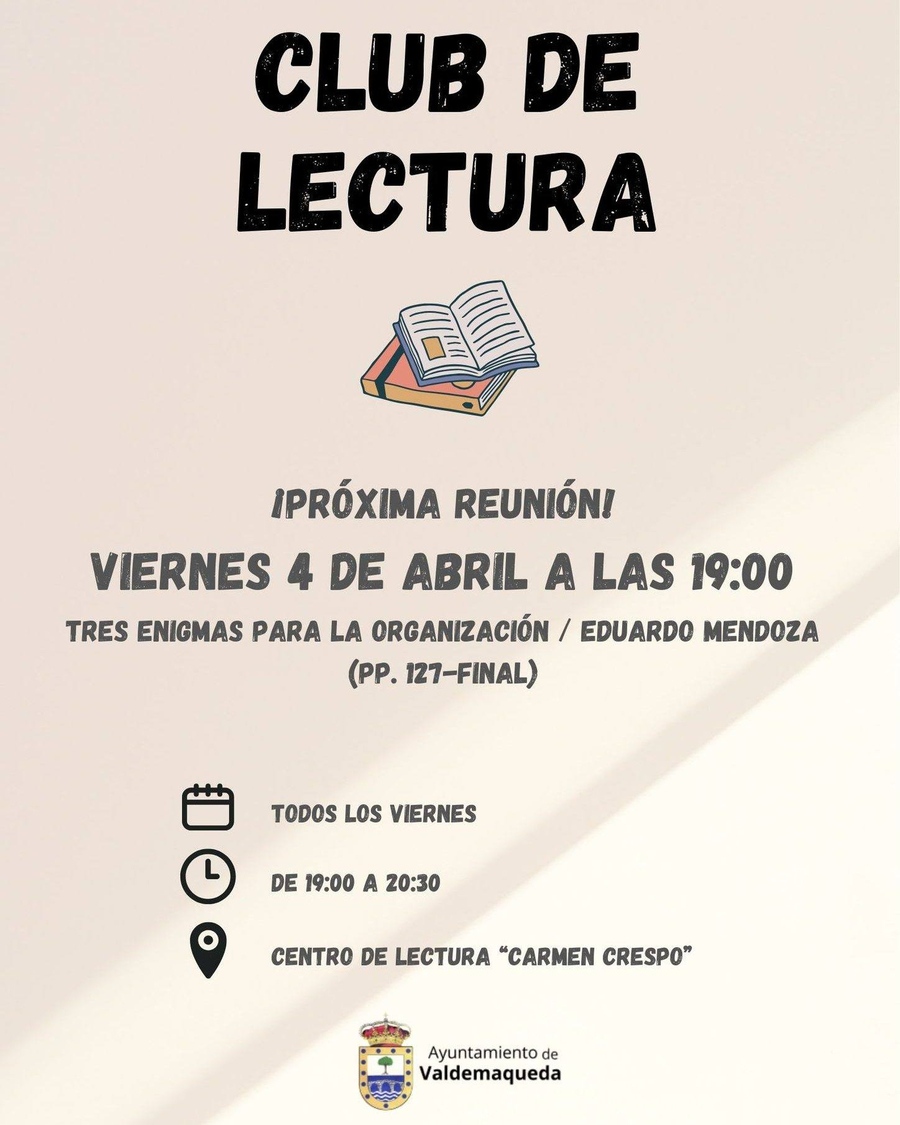 20250404 Club de lectura Valdemaqueda