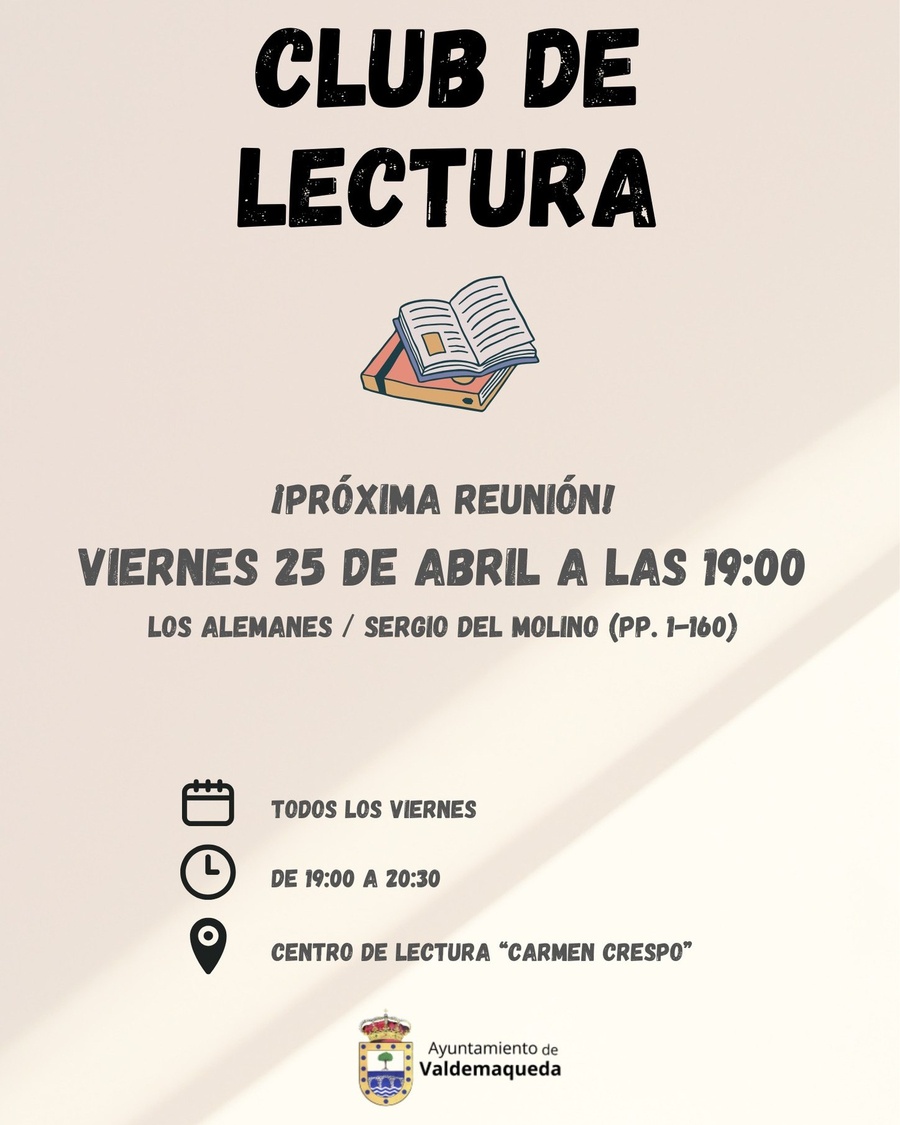 20250425 Club de lectura Valdemaqueda
