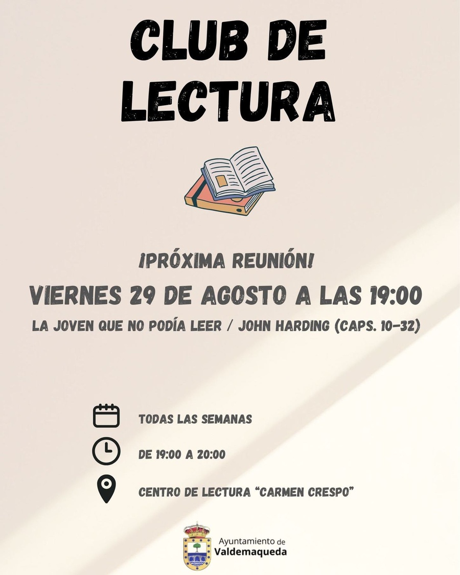 Club de lectura Valdemaqueda 20250829