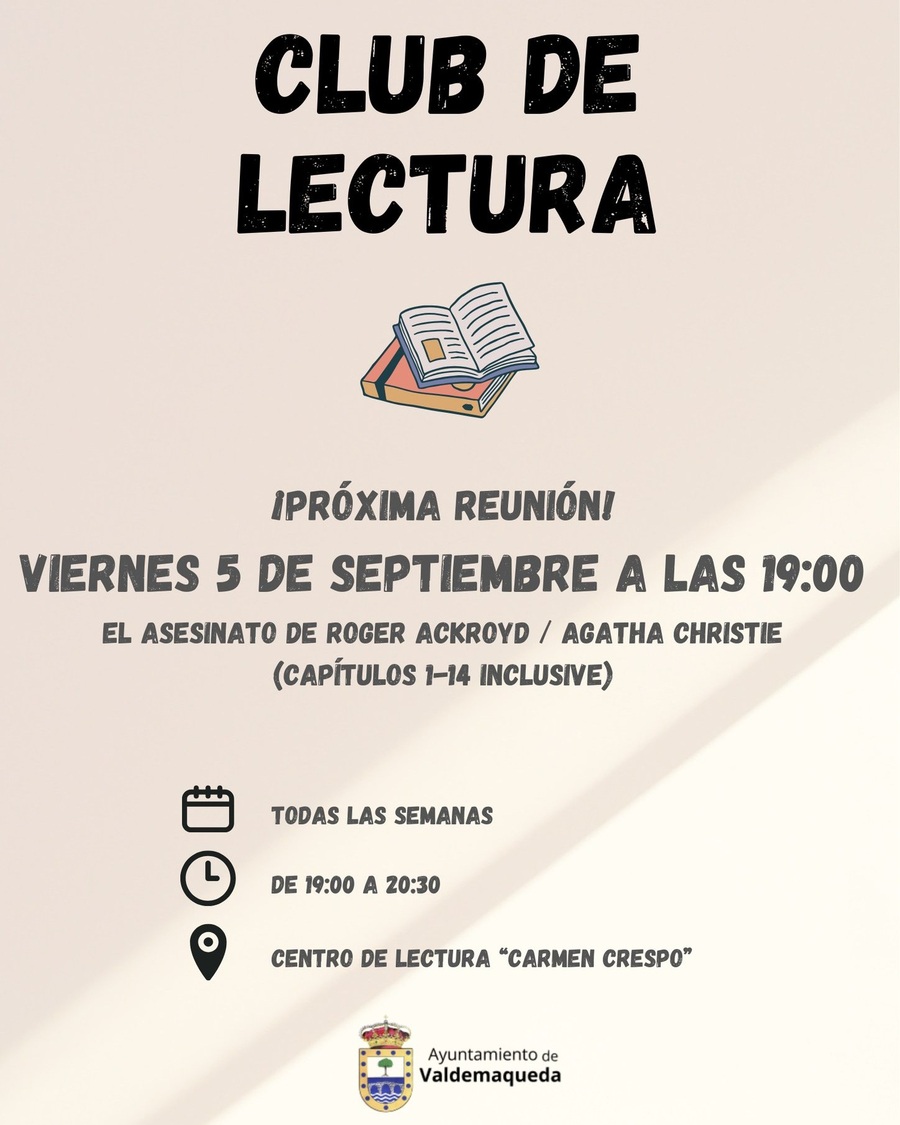 Club de lectura Valdemaqueda 20250829