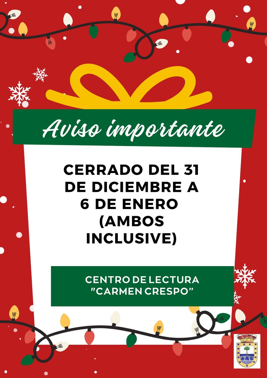 Aviso Centro de Lectura